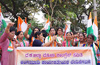 Mahila Congress stages protest; demands justice to Anganavadi workers